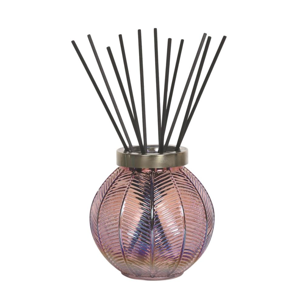 Aroma Pink Lustre Glass Large Reed Diffuser & 50 Fibre Reeds £8.69